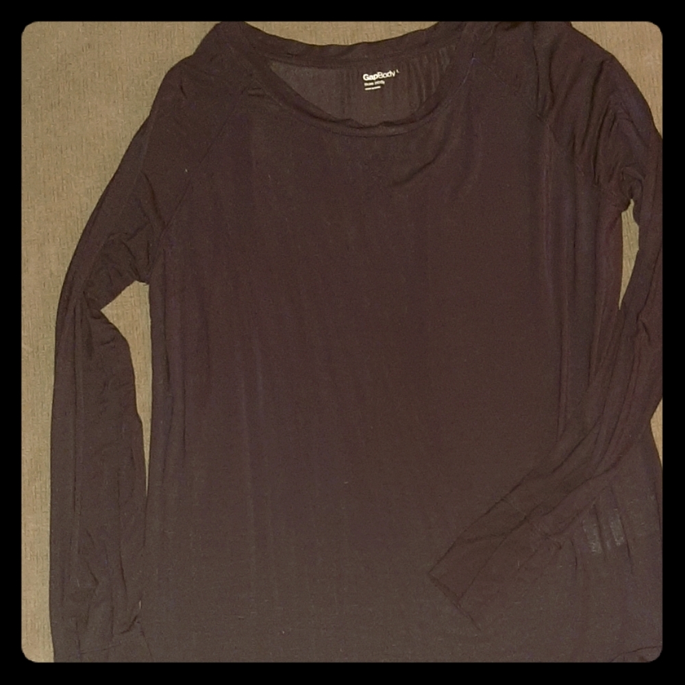 GapBody Black long sleeve t-shirt sz L